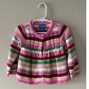 The Children's Place Striped Cardigan- Size 18m